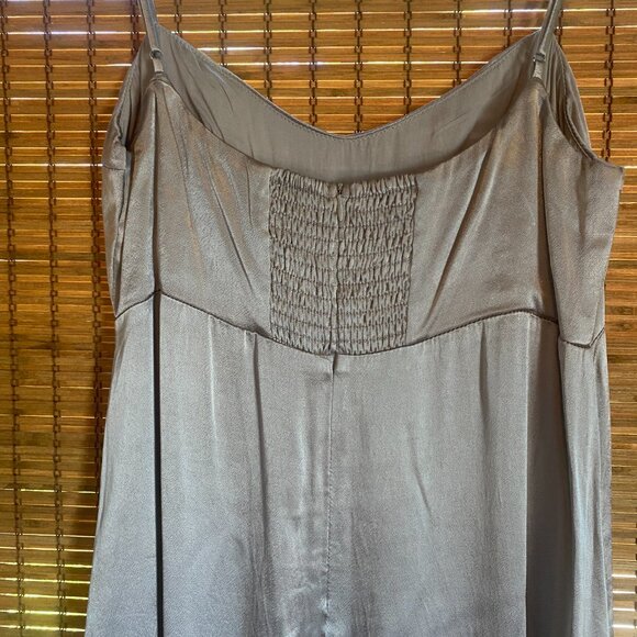 Dissh Dress Gigi Pewter Satin Maxi Dress - Picture 5 of 6